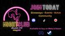 Discovery splash banner for Nightclub Simulator Discord server