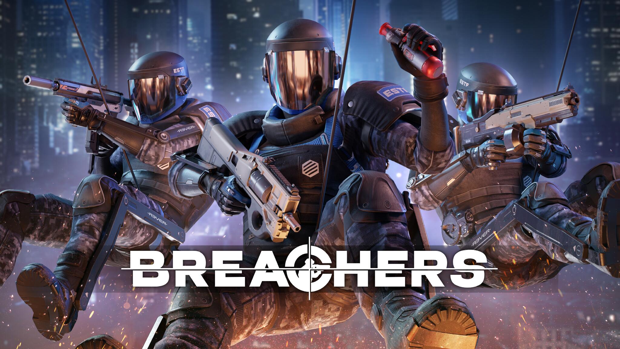 Discovery splash banner for Breachers Discord server