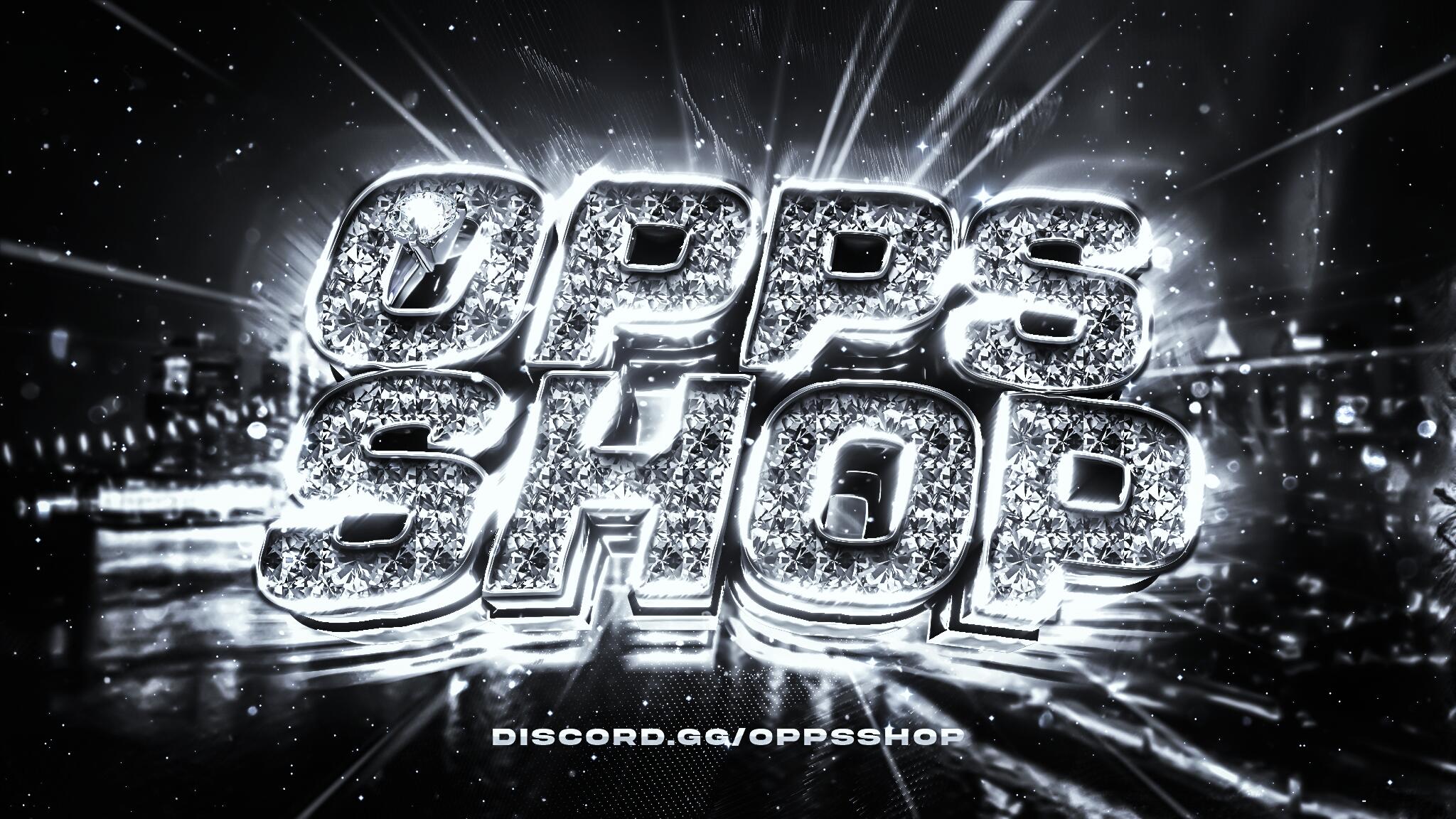 Discovery splash banner for Opps' Shop Discord server