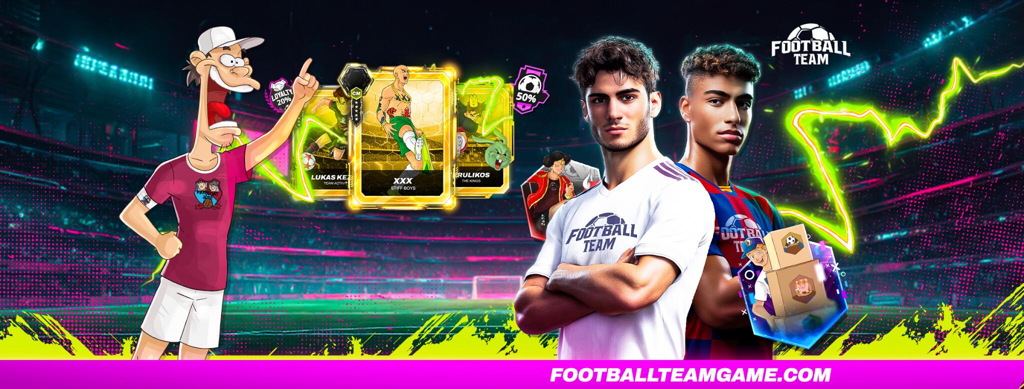 Discovery splash banner for Football Team Discord server
