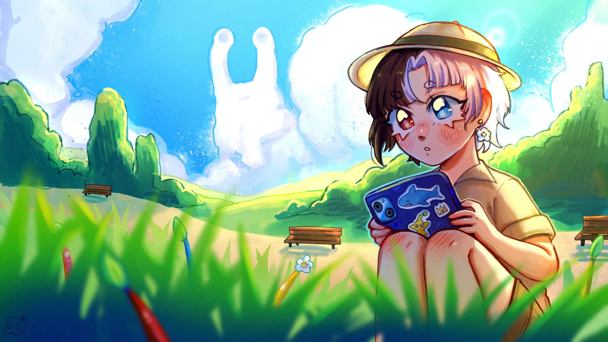 Discovery splash banner for Rin's Kingdom (in Space) Discord server