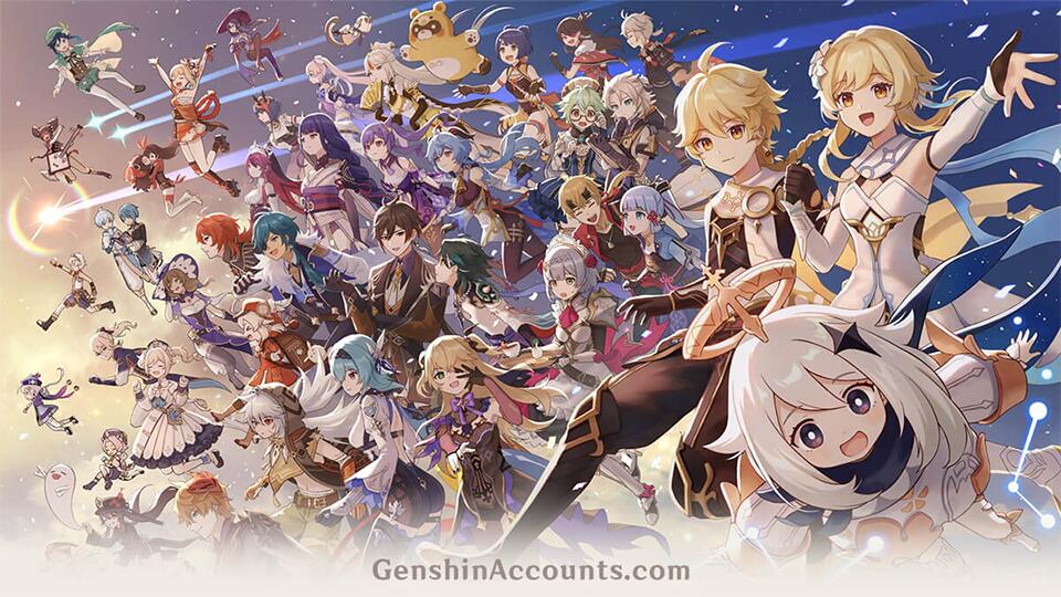 Discovery splash banner for GenshinAccounts.com | rerollmart Discord server
