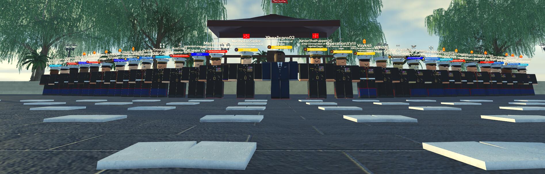 Discovery splash banner for United States Marine Corps Discord server