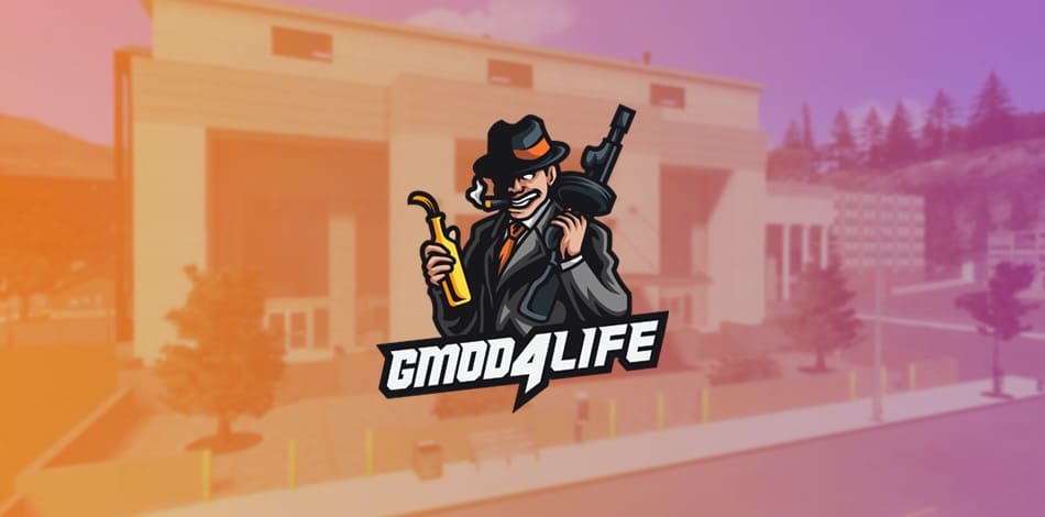 Discovery splash banner for GMod4Life | DarkRP Discord server