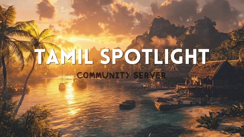 Discovery splash banner for Tamil Spotlight Discord server