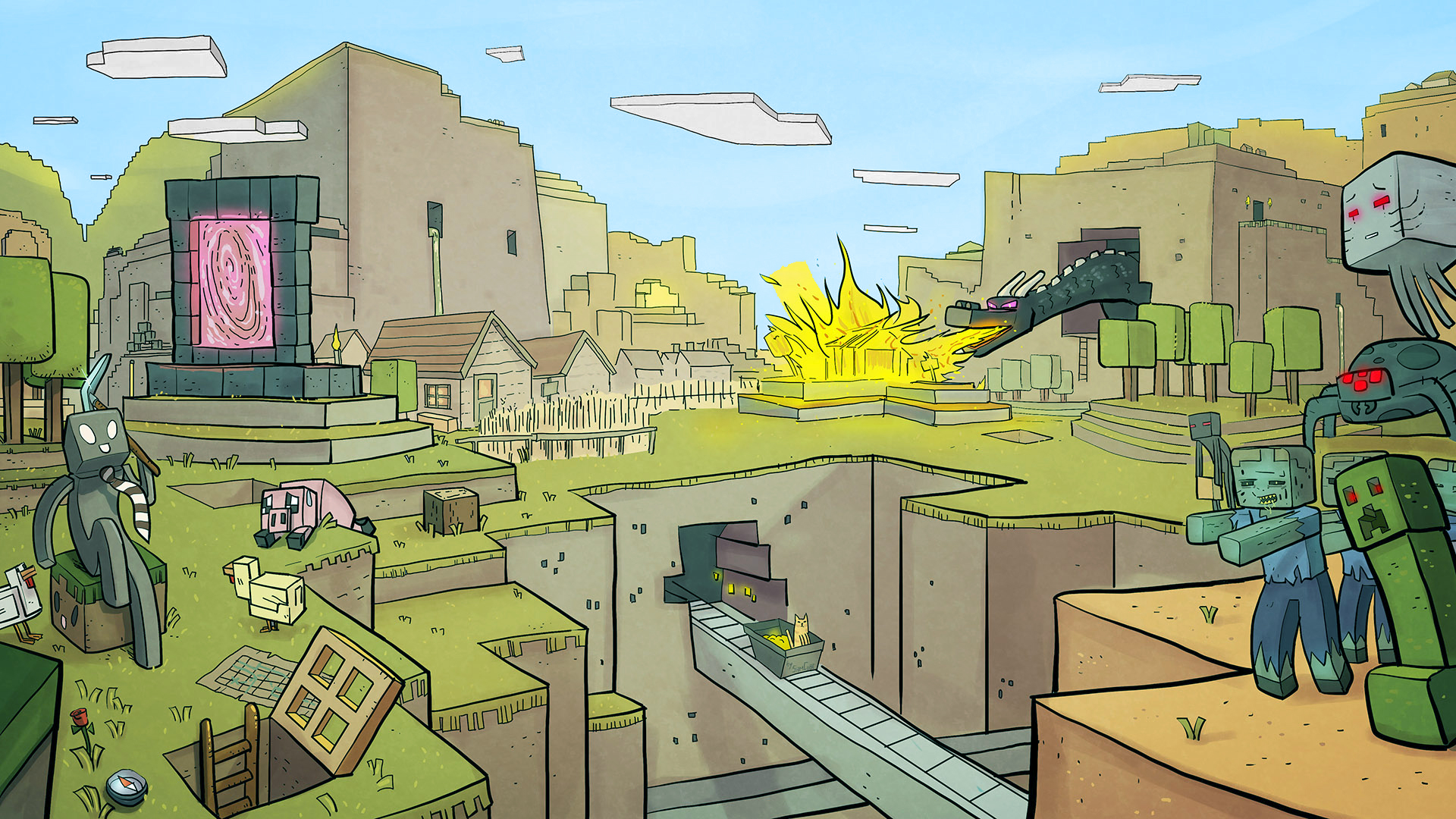 Discovery splash banner for Minecraft-France Discord server