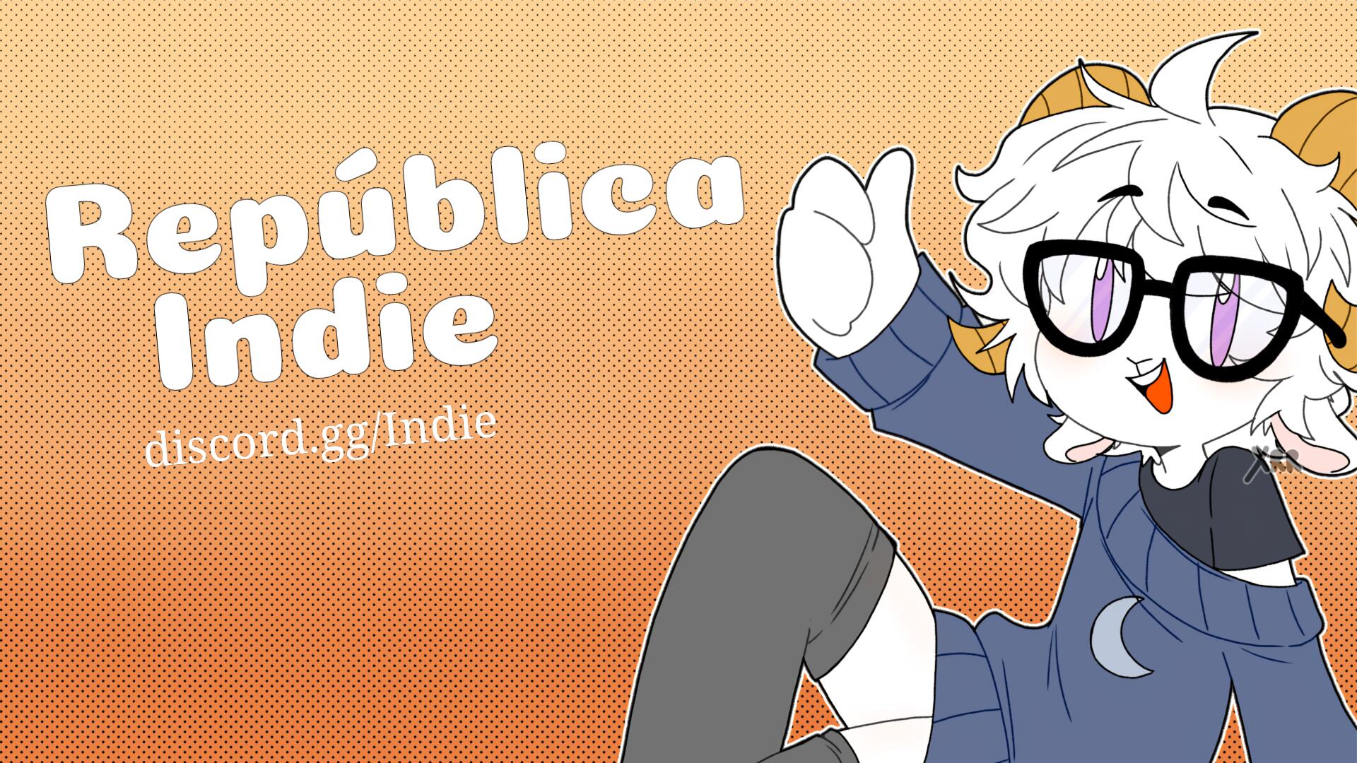 Discovery splash banner for República Indie Discord server