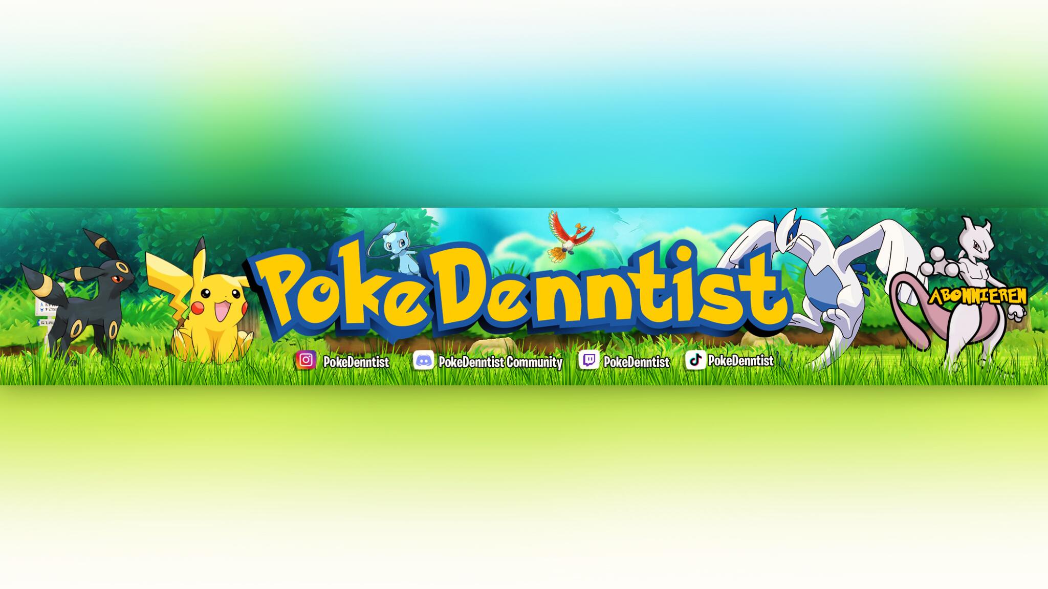 Discovery splash banner for PokeDenntist Community Discord server