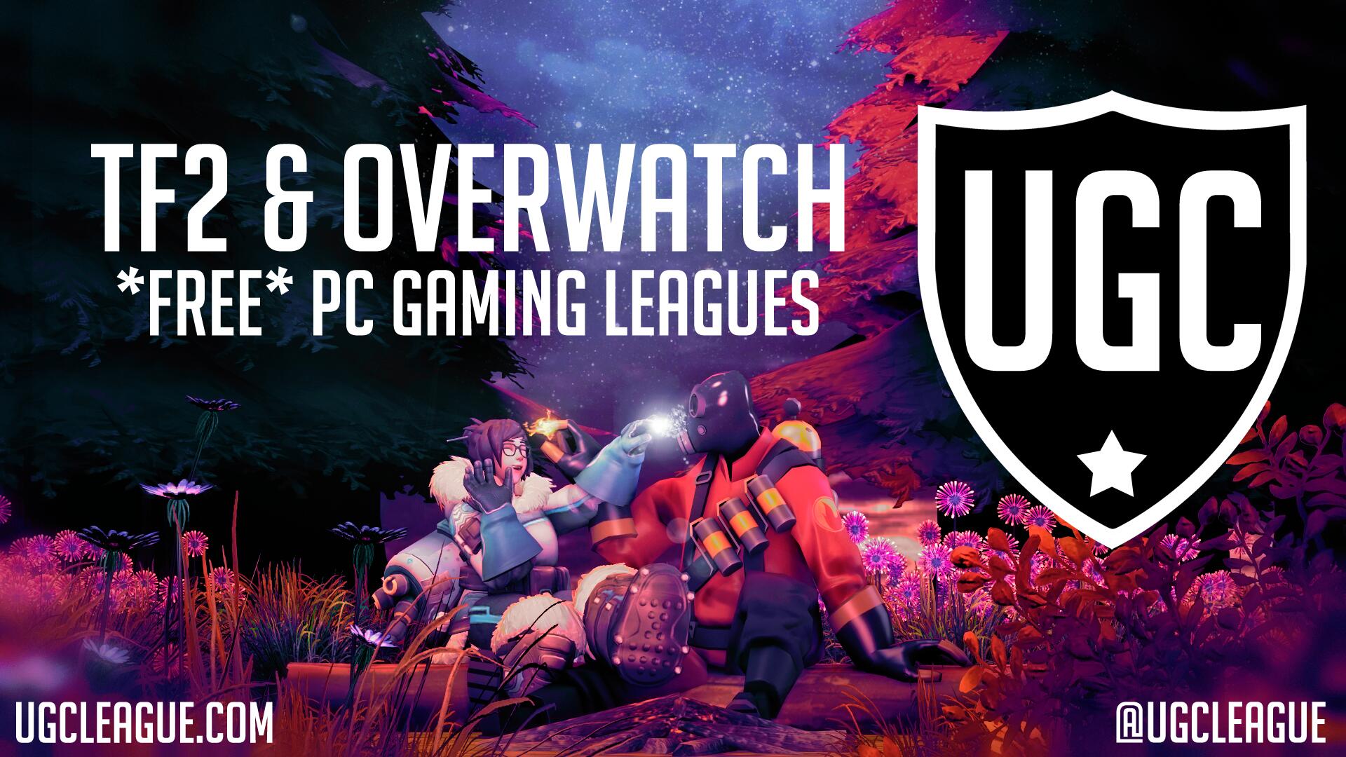 Discovery splash banner for UGC League Discord server