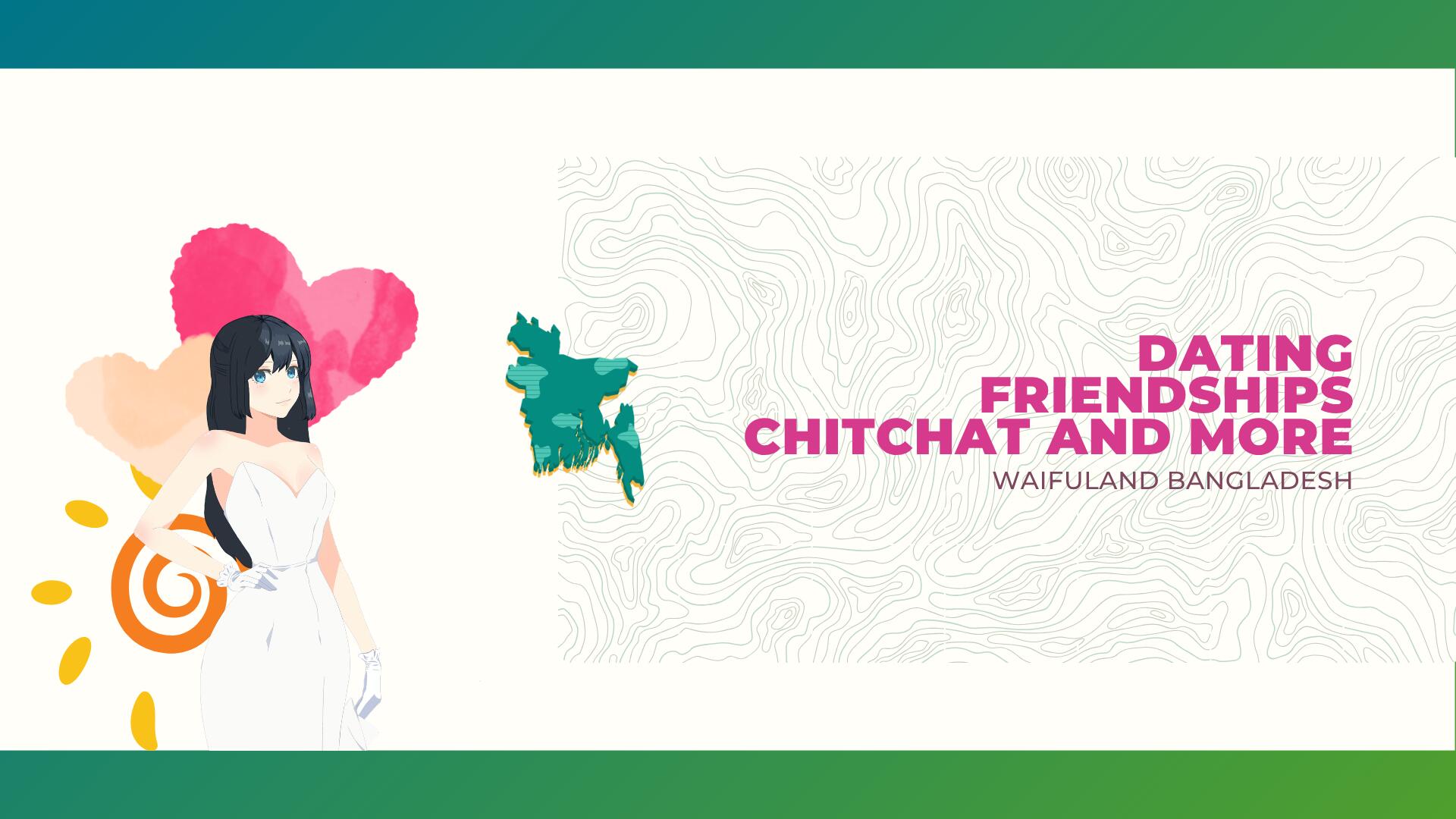 Discovery splash banner for Waifuland Bangladesh Discord server