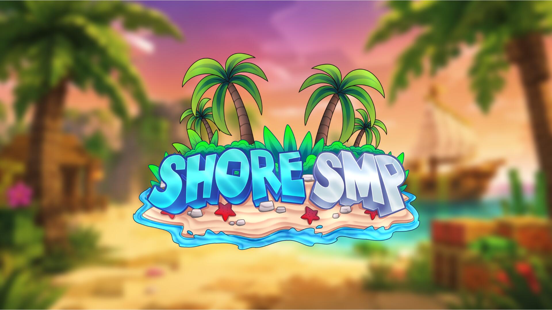 Discovery splash banner for ShoreSMP 🌊 | #1 Minecraft Server Discord server