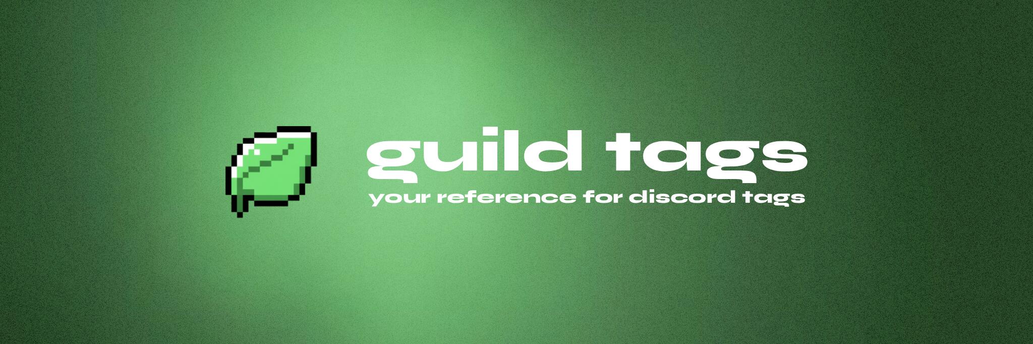 Discovery splash banner for Guild Tags | 200k+ Tags Discord server