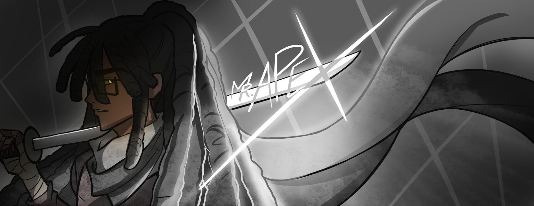 Discovery splash banner for Apex's Server Discord server