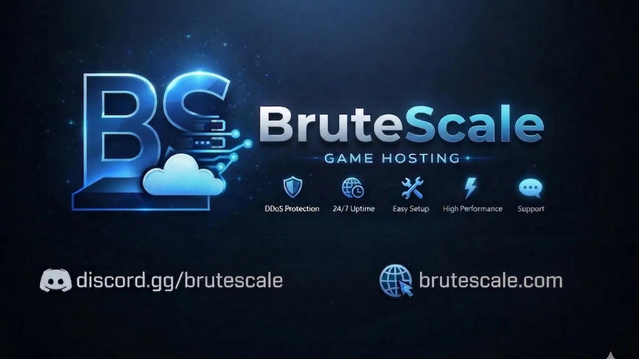 Discovery splash banner for BruteScale™ | Where Server's Doesn't Sleep Discord server