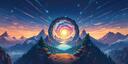 Discovery splash banner for Astral Realms 🌀 Discord server