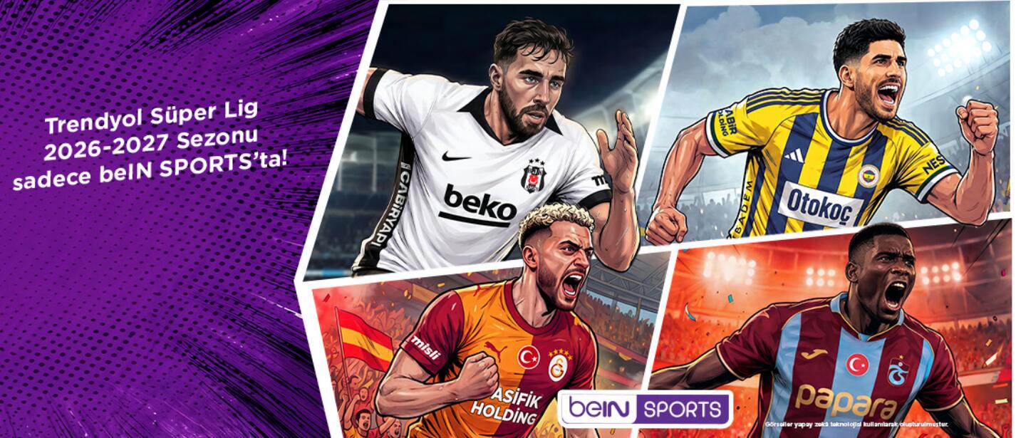 Discovery splash banner for BeIN SPORTS - Süper Lig 2026/2027 Discord server