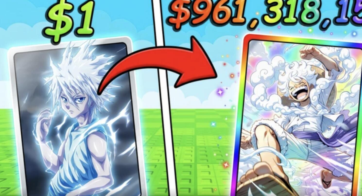Discovery splash banner for Anime Card Farm | Roblox Discord server