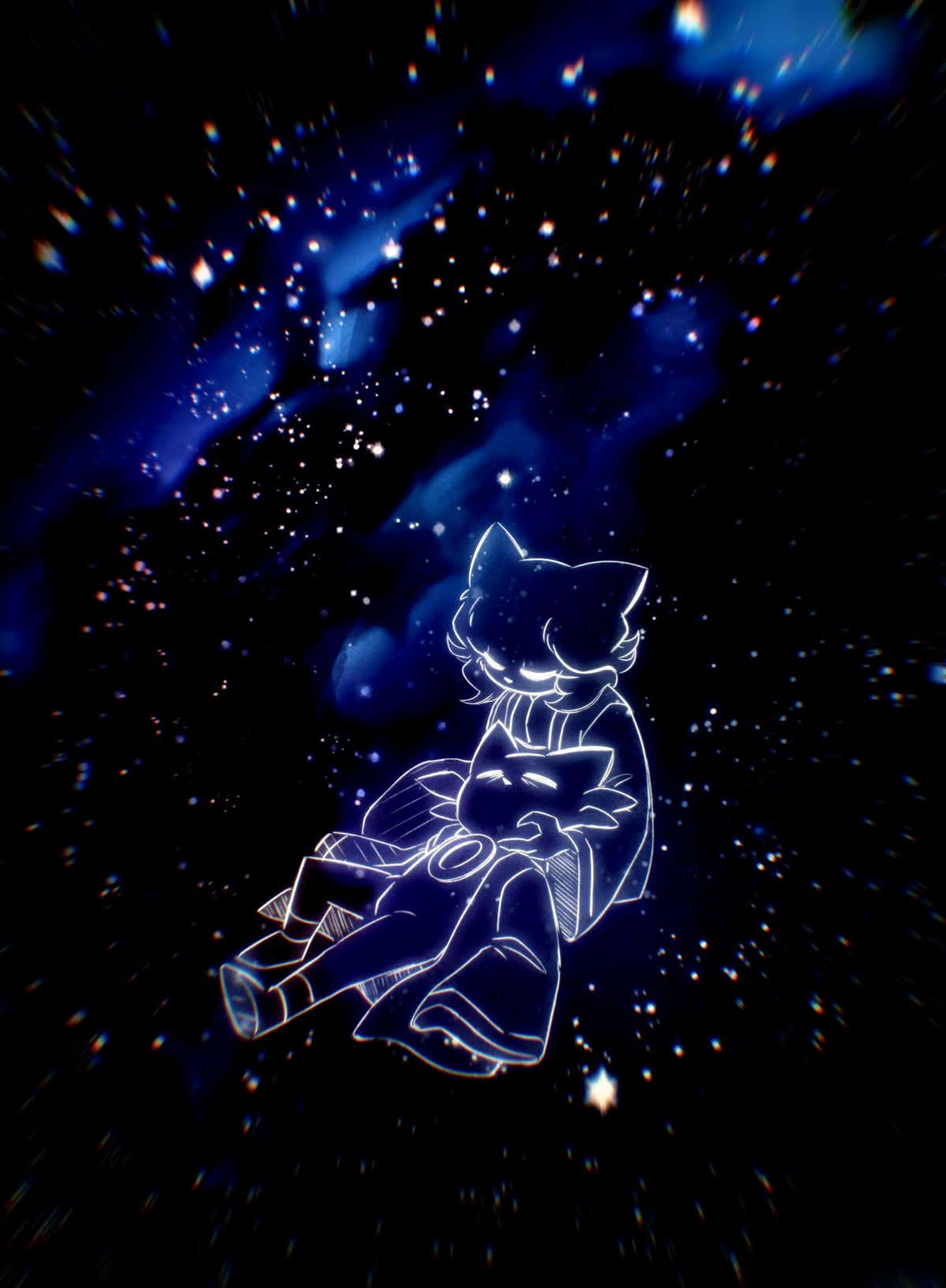 Discovery splash banner for Stardust Femboys .gg/femmy • Twink tag Discord server