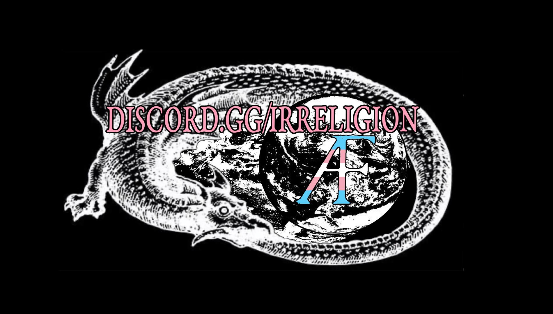 Discovery splash banner for Atheism and Friends Discord server