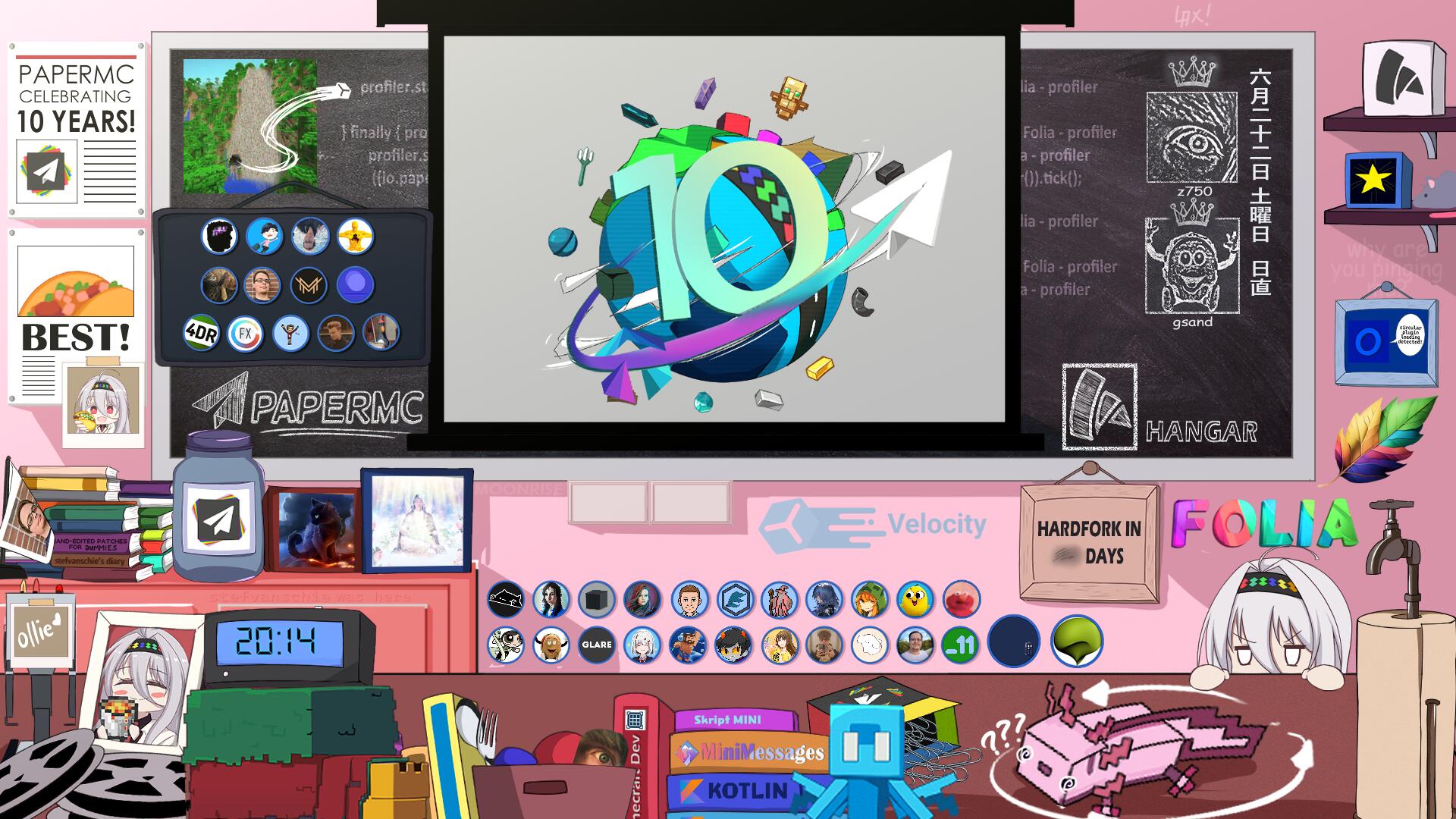 Discovery splash banner for PaperMC Discord server