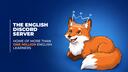 Discovery splash banner for English Discord server