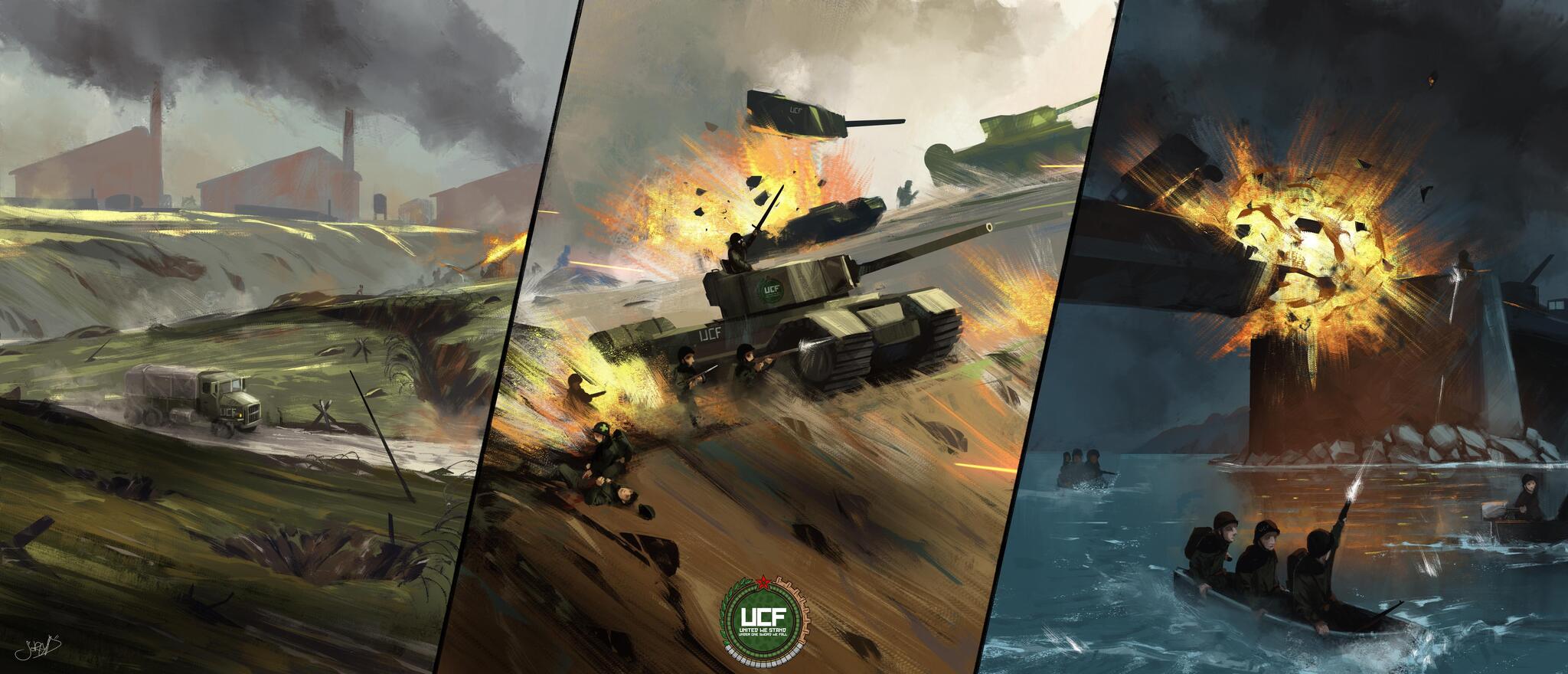 Discovery splash banner for United Colonial Front Discord server