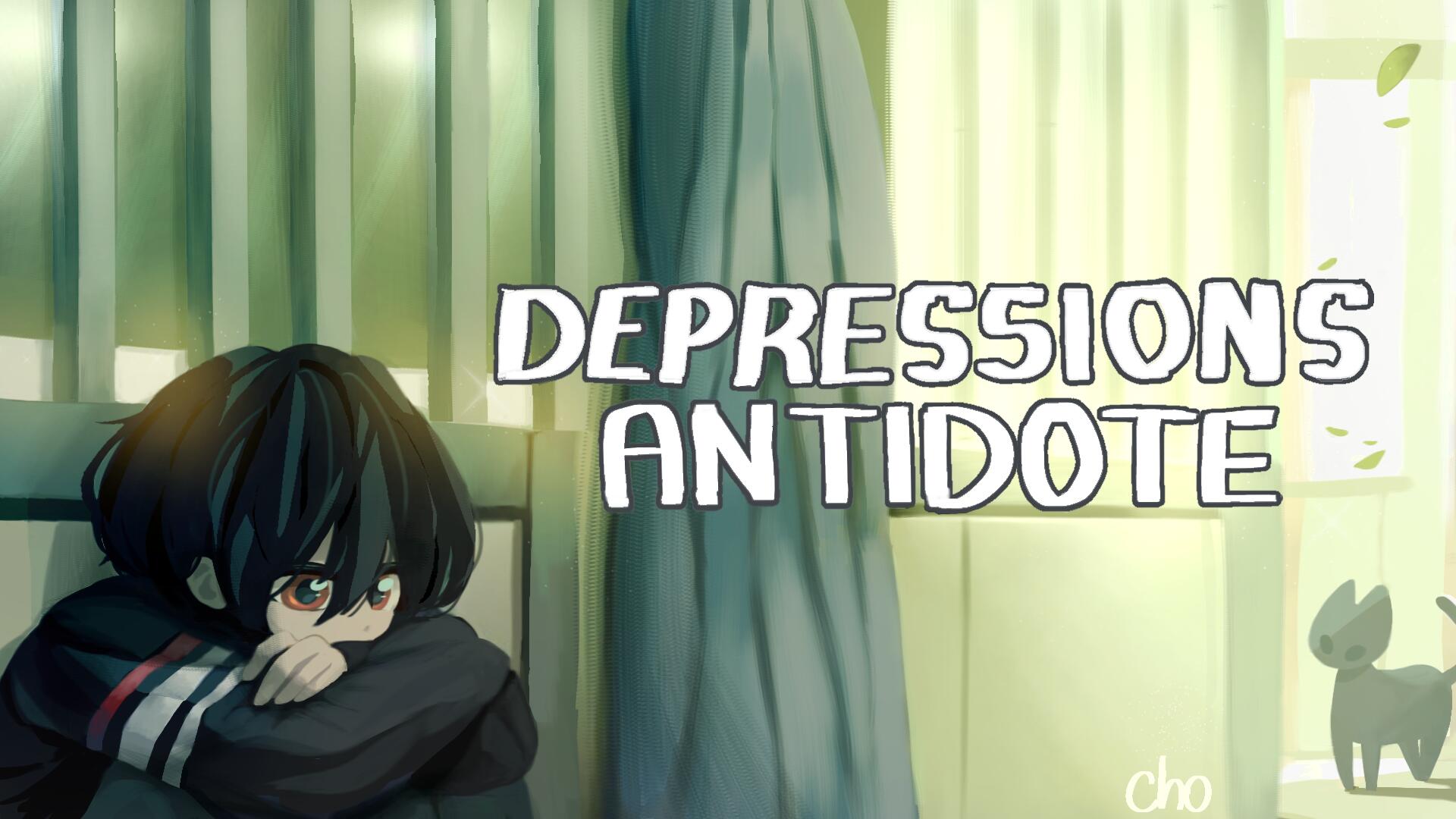 Discovery splash banner for Depressions Antidote | ・ anime chat help emojis art vc Discord server