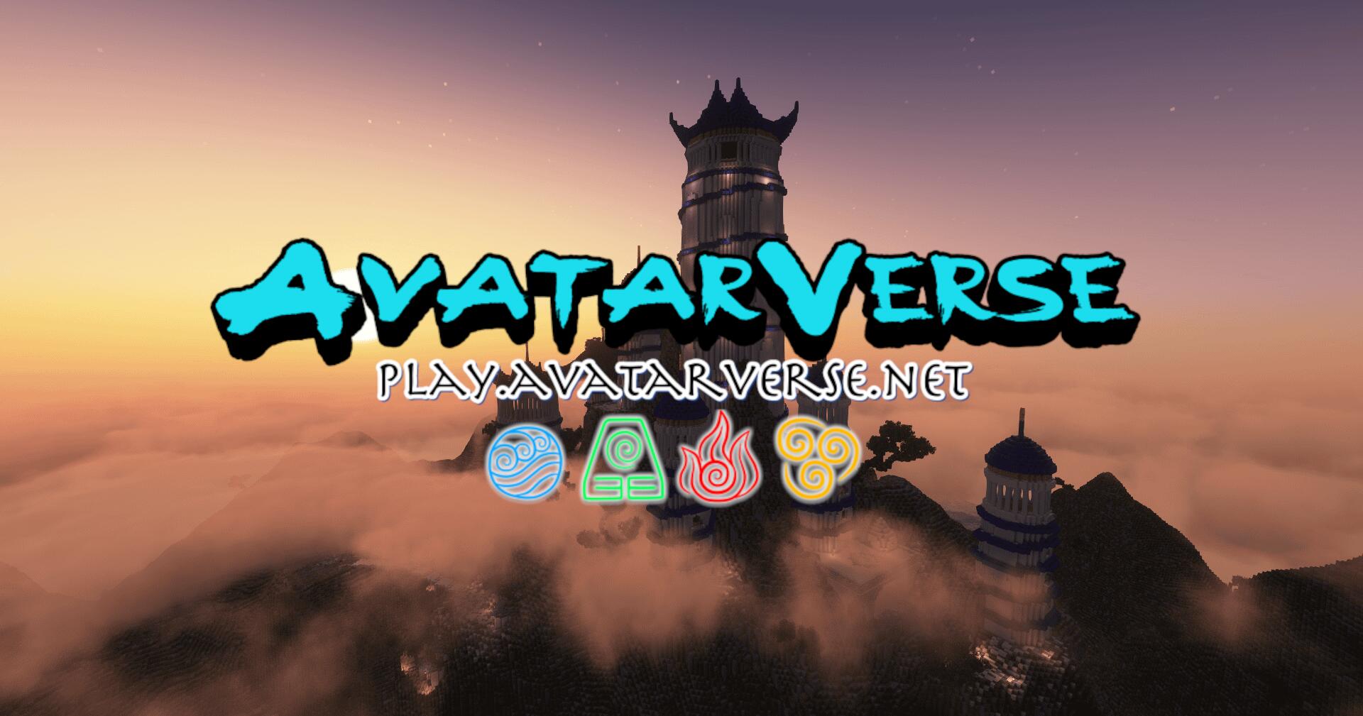 Discovery splash banner for Avatarverse Discord server