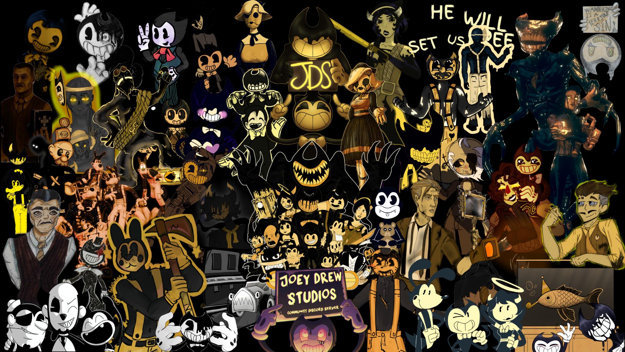Discovery splash banner for Joey Drew Studios Discord server