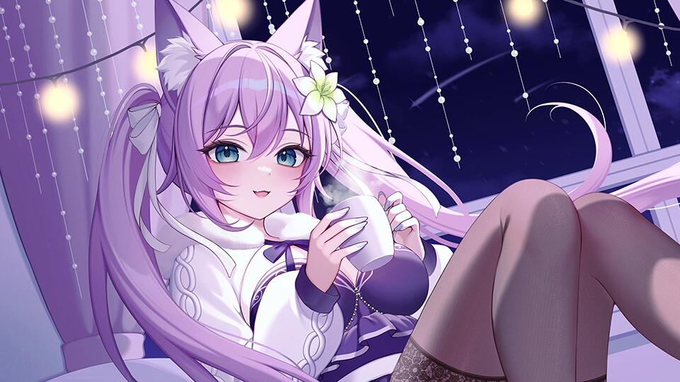 Discovery splash banner for Comfy Fox Den 🌸 Discord server
