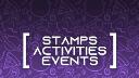 Discovery splash banner for Stamps, Activities & Events Discord server