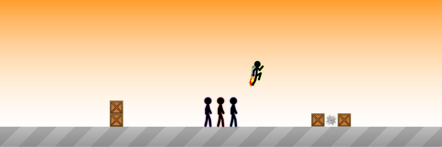 Discovery splash banner for Stick Run Discord server