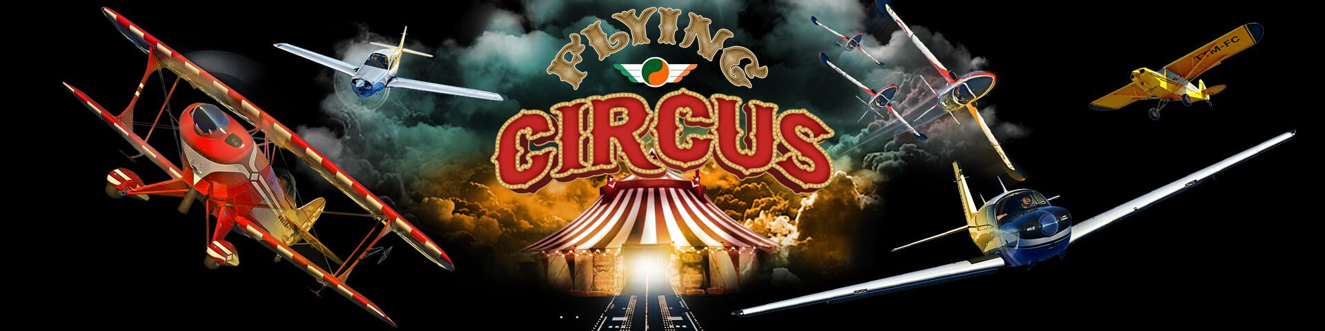 Discovery splash banner for TTM's Flying Circus Discord server