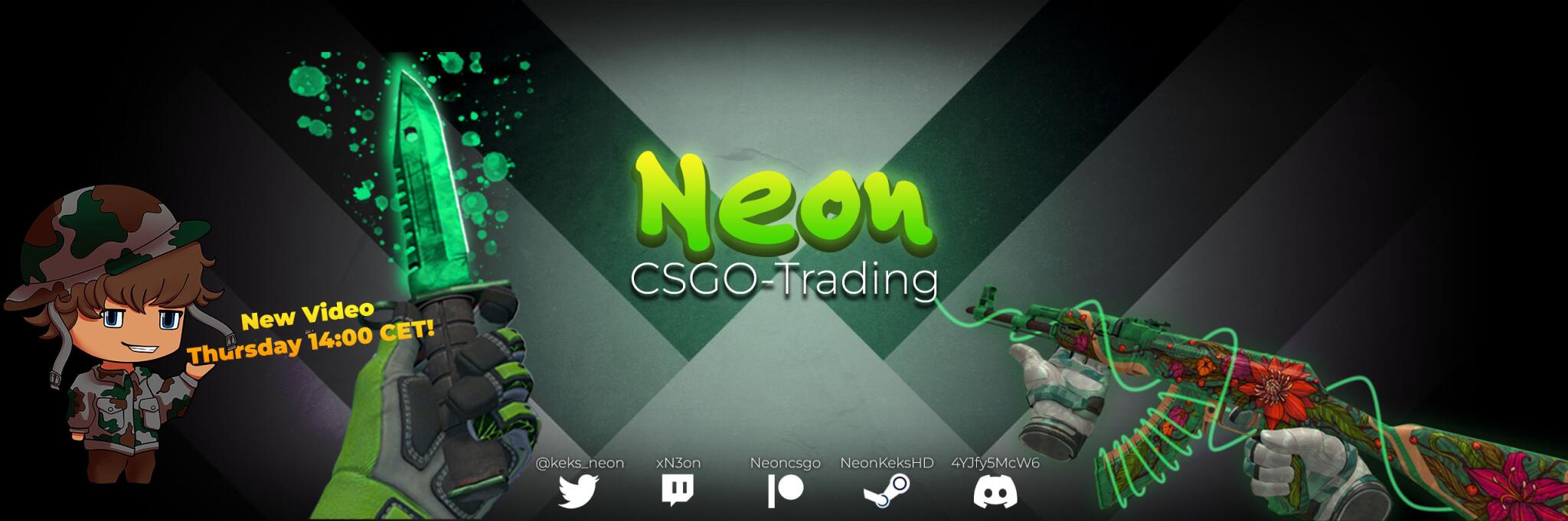 Discovery splash banner for Neon - CS2-Trading Discord server