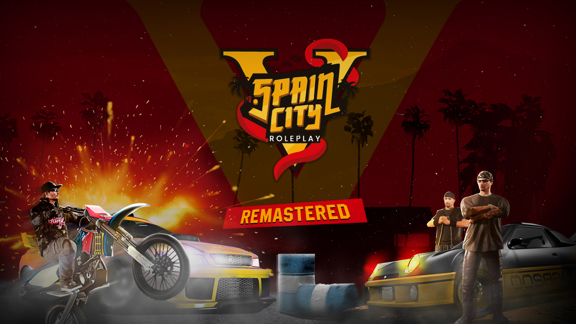 Discovery splash banner for SpainCity RP® Discord server