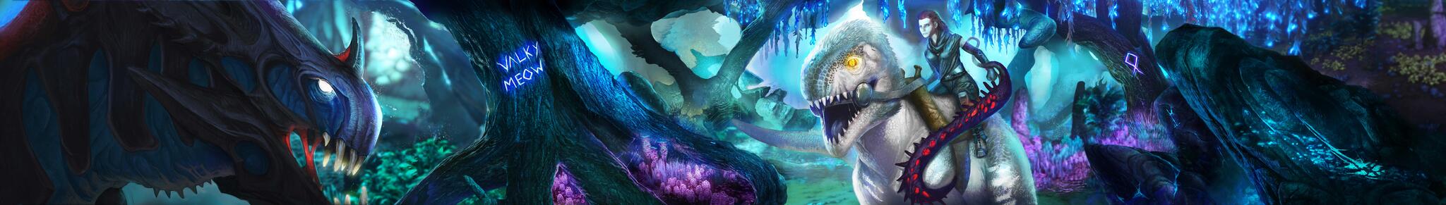 Discovery splash banner for Valkysaurios Discord server