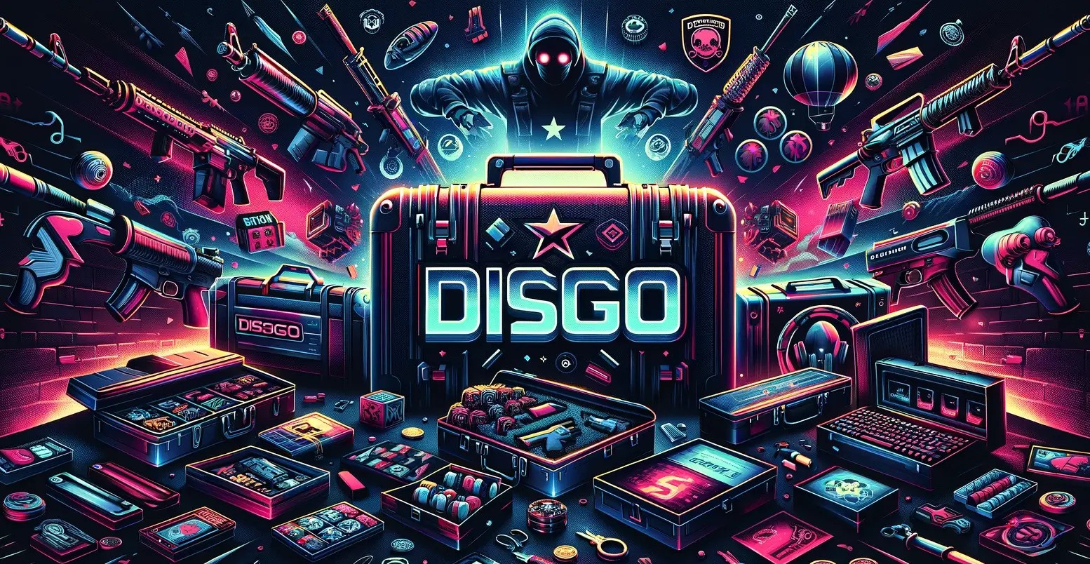 Discovery splash banner for DisGo Case Openings Discord server