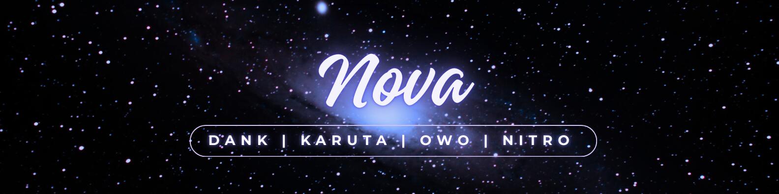 Discovery splash banner for Nova | .gg/stellanovas Discord server