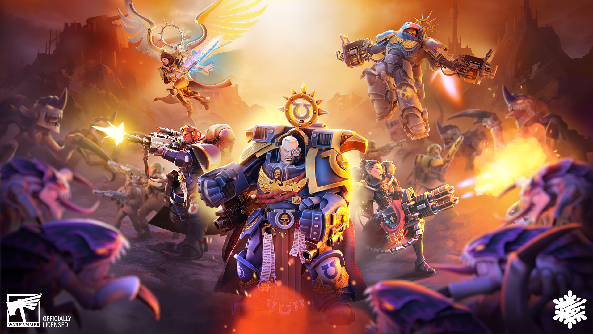 Discovery splash banner for Tacticus Discord server