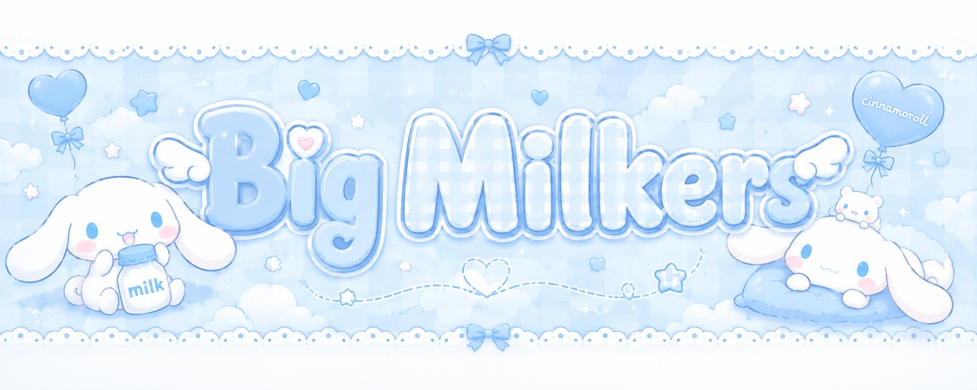 Discovery splash banner for Big Milkers Discord server