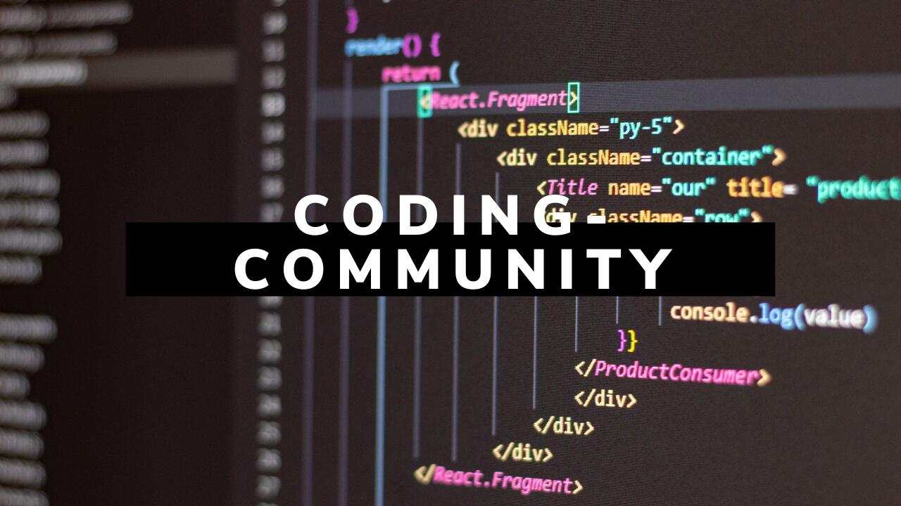 Discovery splash banner for Coding-Community Discord server