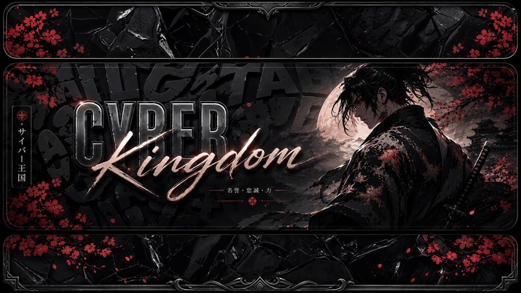 Discovery splash banner for ۶ৎ Cyber Kingdom™ 🌙 |I Social . Chill . VCs . Events . Gwys . 🧃 Discord server
