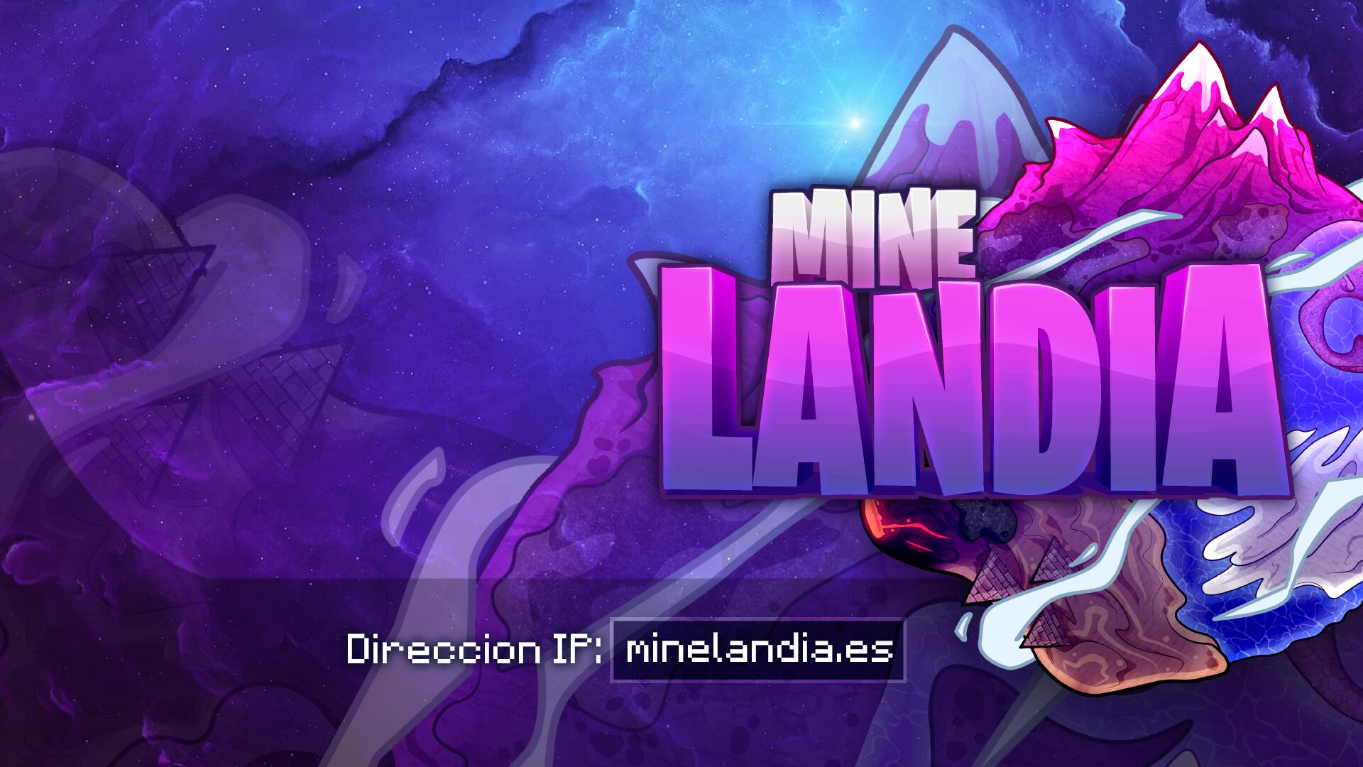Discovery splash banner for Minelandia Discord server