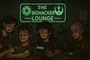 Discovery splash banner for The Biohacker Lounge - Josh Universe Discord server